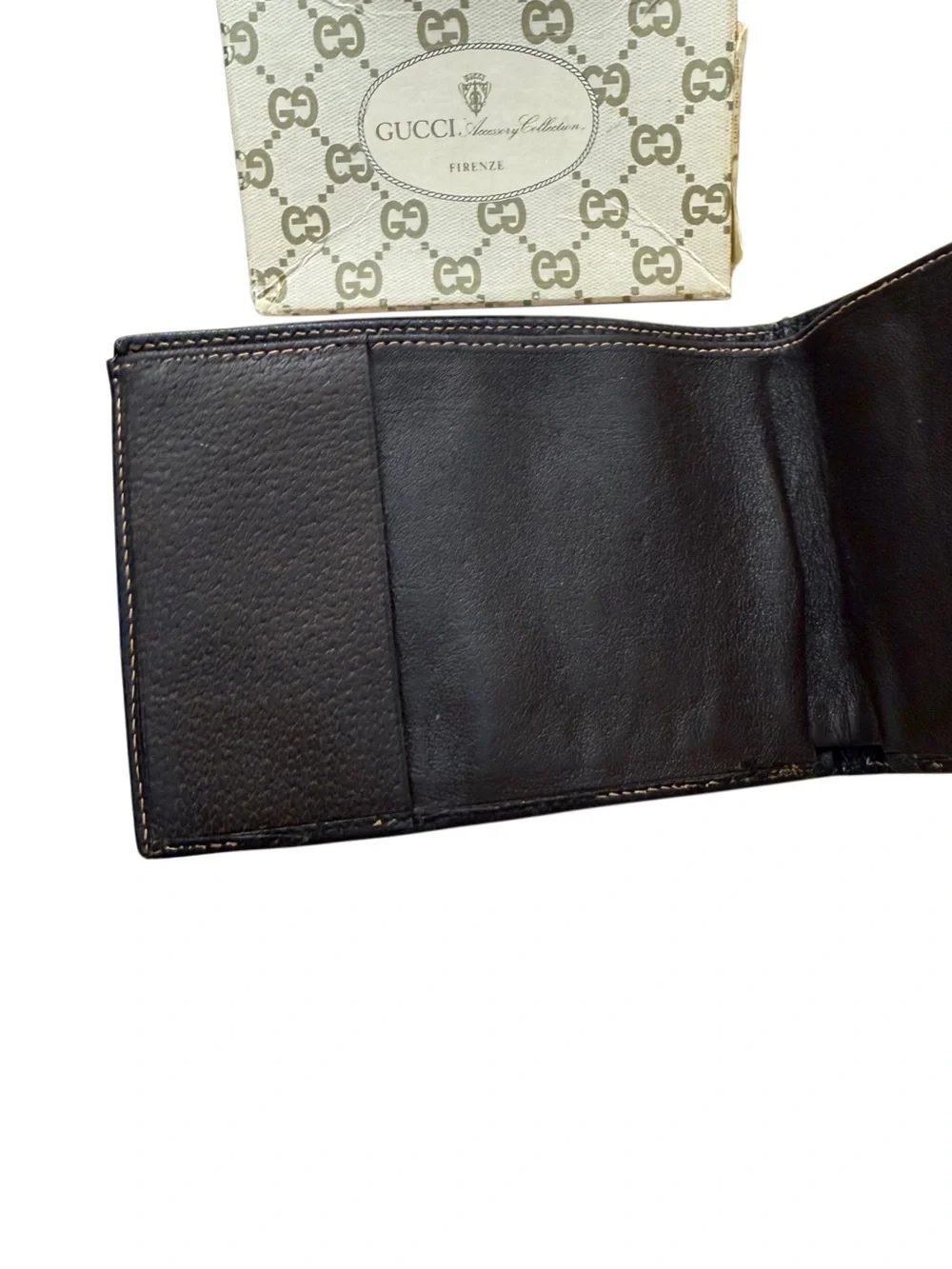 Vintage Gucci Accessory Collection GG Supreme Web Stripe Bifold Wallet Italy